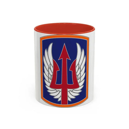185 Aviation Brigade (U.S. Army) Accent Coffee Mug 11oz Red - Go Mug Yourself