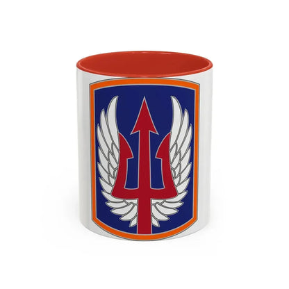 185 Aviation Brigade (U.S. Army) Accent Coffee Mug 11oz Red - Go Mug Yourself