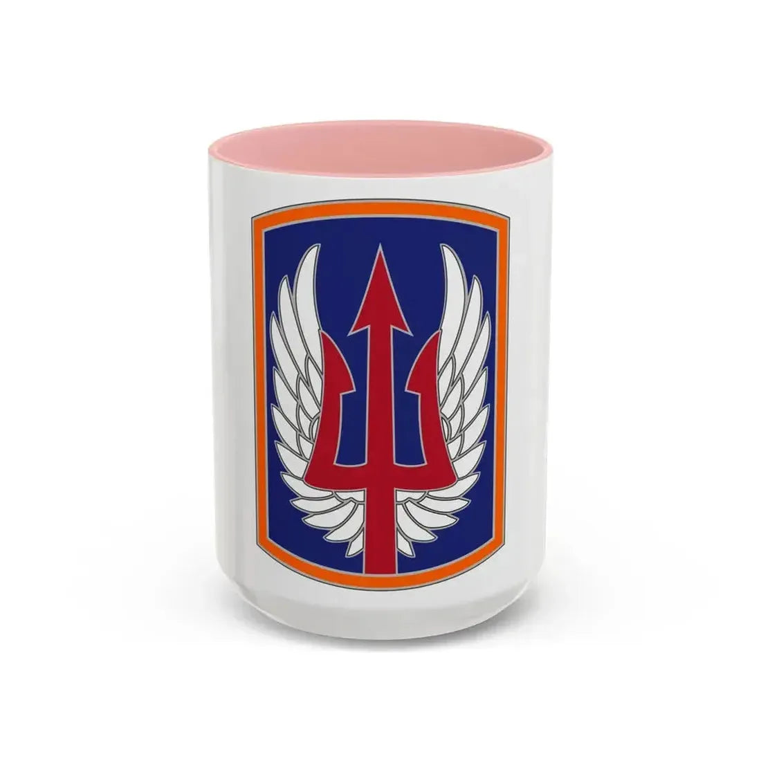 185 Aviation Brigade (U.S. Army) Accent Coffee Mug 15oz Pink - Go Mug Yourself