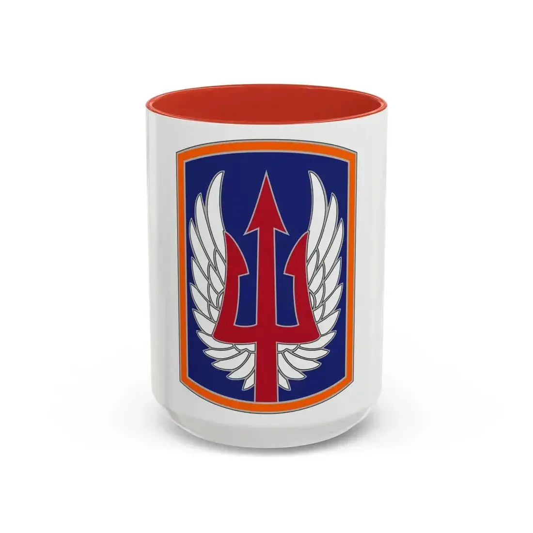 185 Aviation Brigade (U.S. Army) Accent Coffee Mug 15oz Red - Go Mug Yourself
