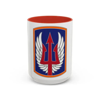 185 Aviation Brigade (U.S. Army) Accent Coffee Mug 15oz Red - Go Mug Yourself