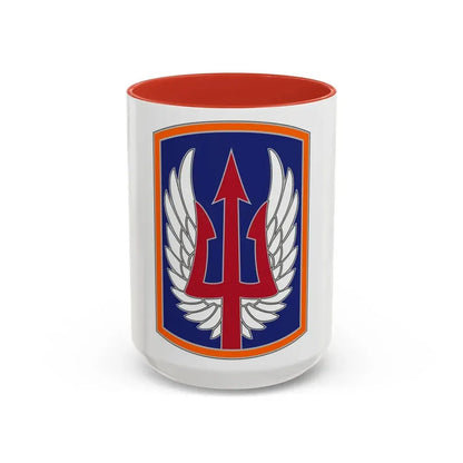 185 Aviation Brigade (U.S. Army) Accent Coffee Mug 15oz Red - Go Mug Yourself