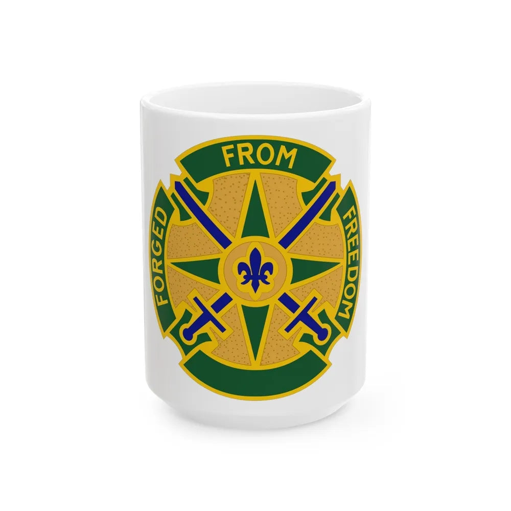 185 Military Police Battalion (U.S. Army) White Coffee Mug-15oz-Go Mug Yourself