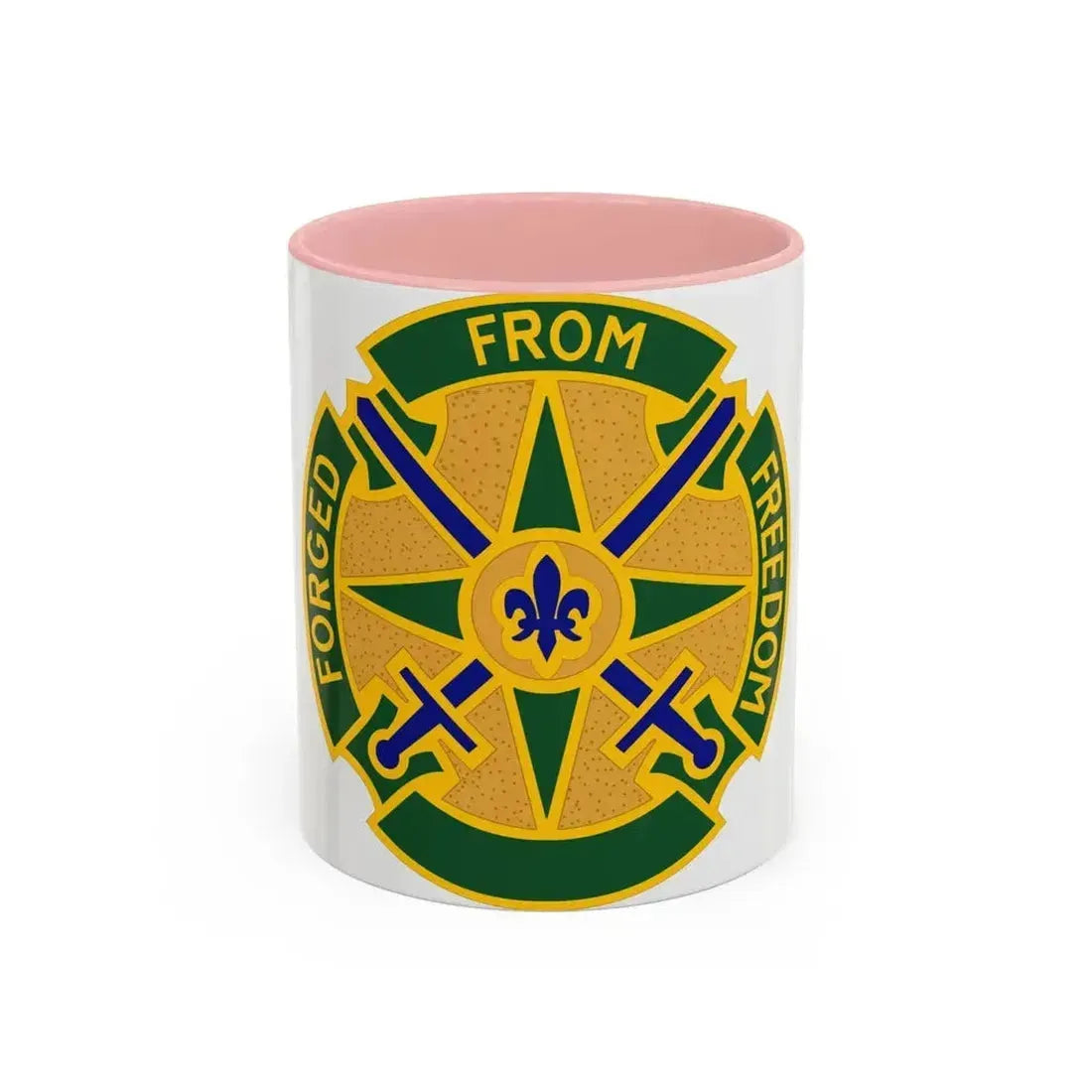 185 Military Police Battalion (U.S. Army) Accent Coffee Mug 11oz Pink - Go Mug Yourself