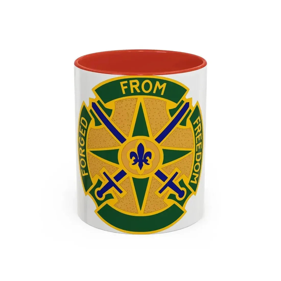 185 Military Police Battalion (U.S. Army) Accent Coffee Mug 11oz Red - Go Mug Yourself