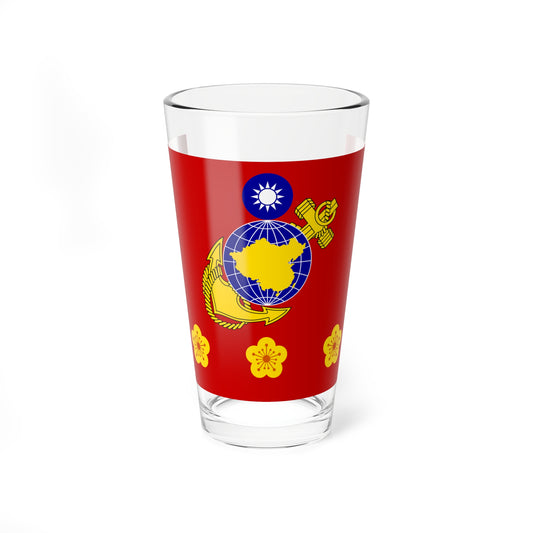 ROCMC Colonels Flag (China) Pint Glass 16oz