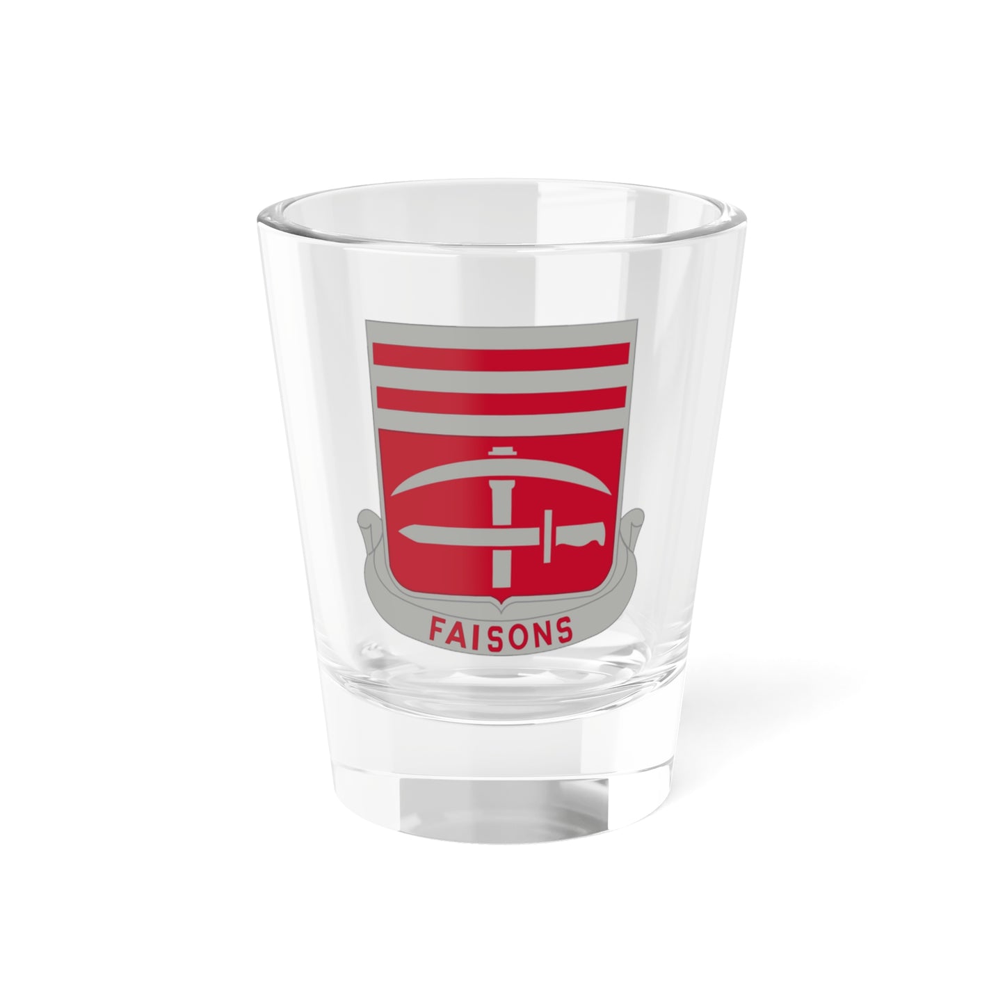 140 Engineer Battalion (U.S. Army) Shot Glass 1.5oz