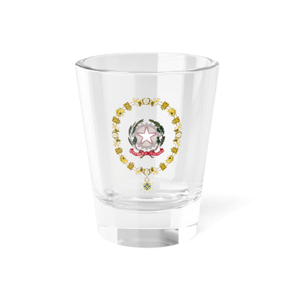 Generic Emblem of Italy Order of Charles III (Italy) (Coat of Arms) Shot Glass 1.5oz