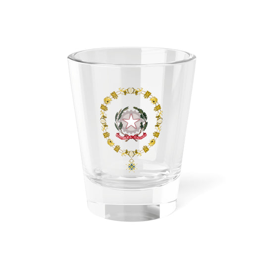 Generic Emblem of Italy Order of Charles III (Italy) (Coat of Arms) Shot Glass 1.5oz