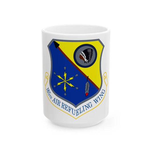 185th Air Refueling Wing (U.S. Air Force) White Coffee Mug-15oz-Go Mug Yourself