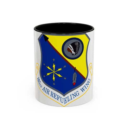 185th Air Refueling Wing (U.S. Air Force) Accent Coffee Mug 11oz Black - Go Mug Yourself