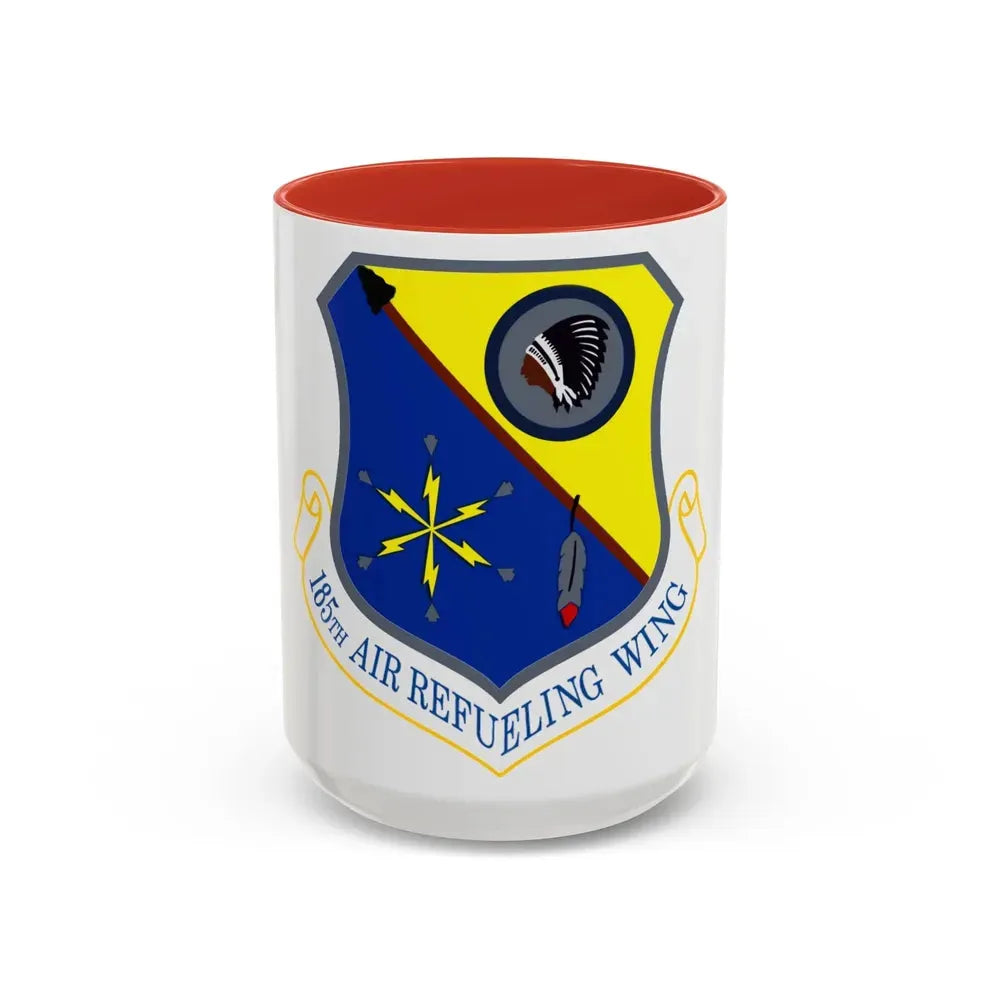 185th Air Refueling Wing (U.S. Air Force) Accent Coffee Mug 15oz Red - Go Mug Yourself
