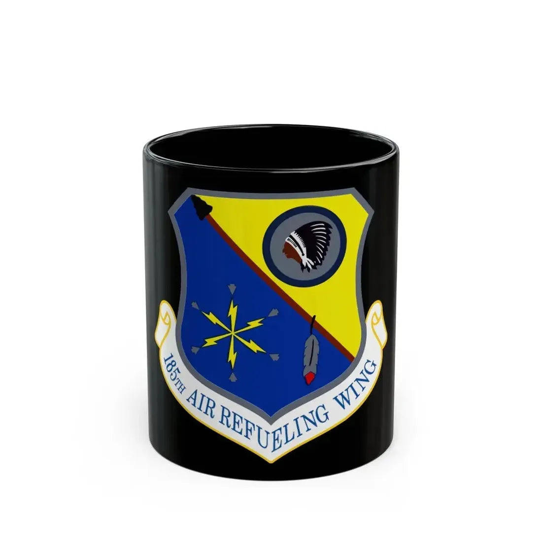 185th Air Refueling Wing (U.S. Air Force) Black Coffee Mug 11oz - Go Mug Yourself