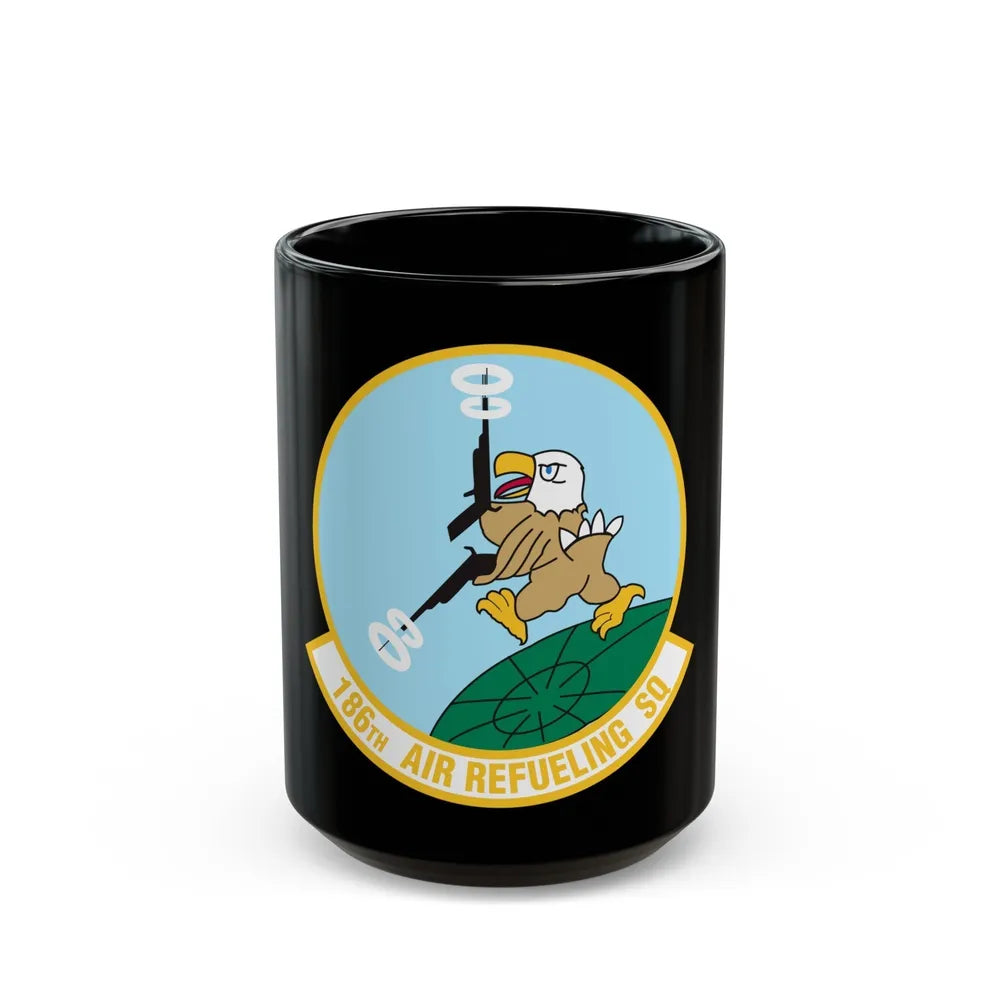 186 Air Refueling Squadron (U.S. Air Force) Black Coffee Mug-15oz-Go Mug Yourself