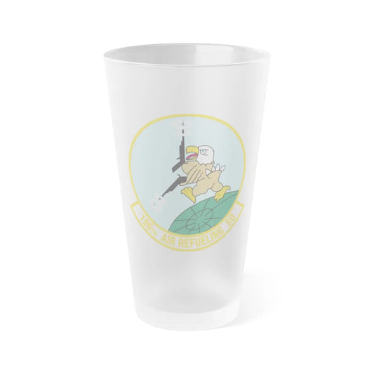 186 Air Refueling Squadron (U.S. Air Force) Frosted Pint Glass 16oz-Go Mug Yourself