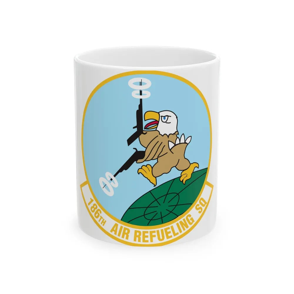 186 Air Refueling Squadron (U.S. Air Force) White Coffee Mug-11oz-Go Mug Yourself