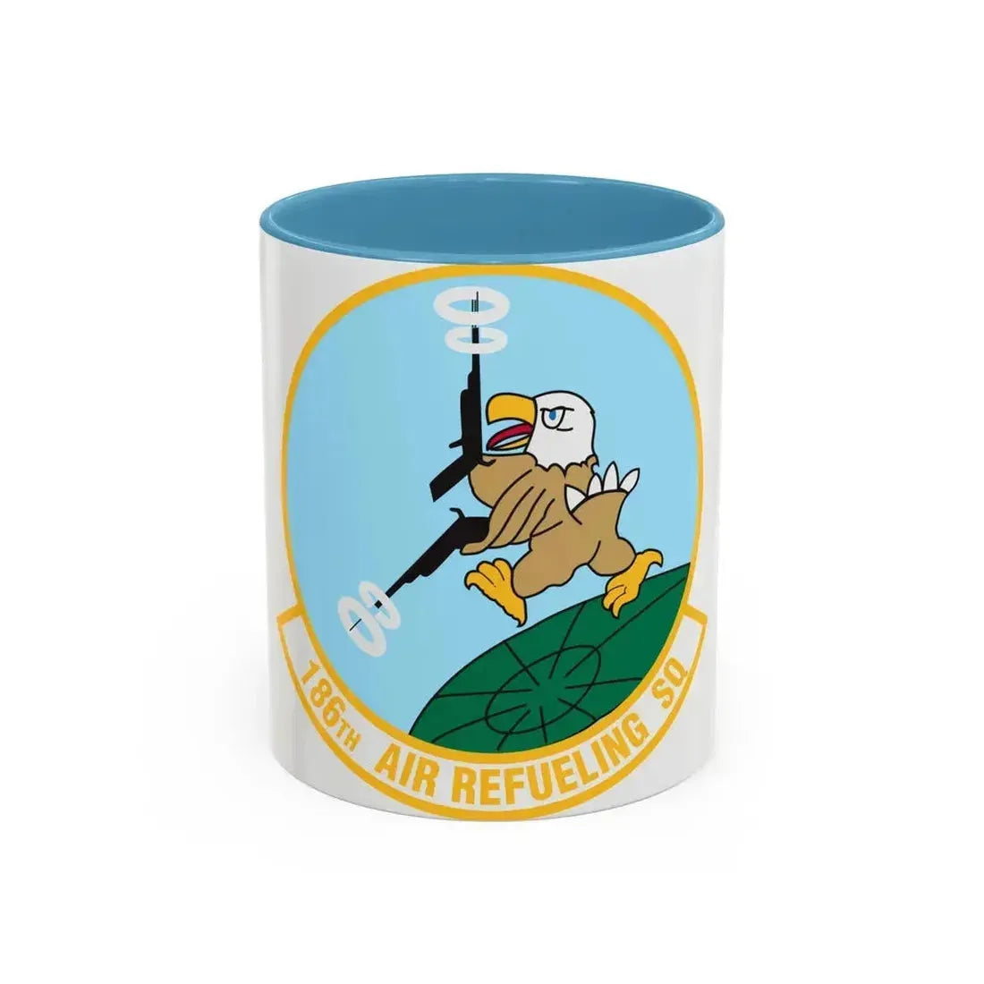 186 Air Refueling Squadron (U.S. Air Force) Accent Coffee Mug 11oz Light Blue - Go Mug Yourself