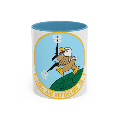 186 Air Refueling Squadron (U.S. Air Force) Accent Coffee Mug 11oz Light Blue - Go Mug Yourself