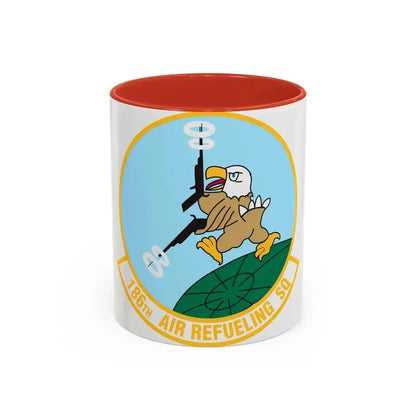 186 Air Refueling Squadron (U.S. Air Force) Accent Coffee Mug 11oz Red - Go Mug Yourself
