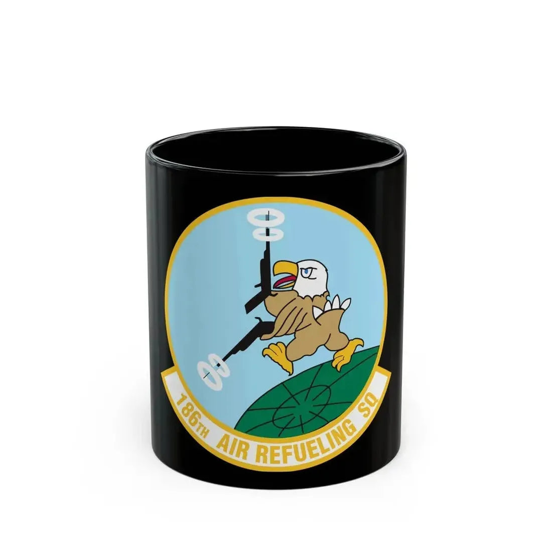 186 Air Refueling Squadron (U.S. Air Force) Black Coffee Mug 11oz - Go Mug Yourself