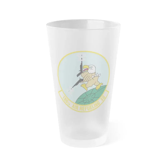 186 Air Refueling Squadron (U.S. Air Force) Frosted Pint Glass 16oz Default Title - Go Mug Yourself