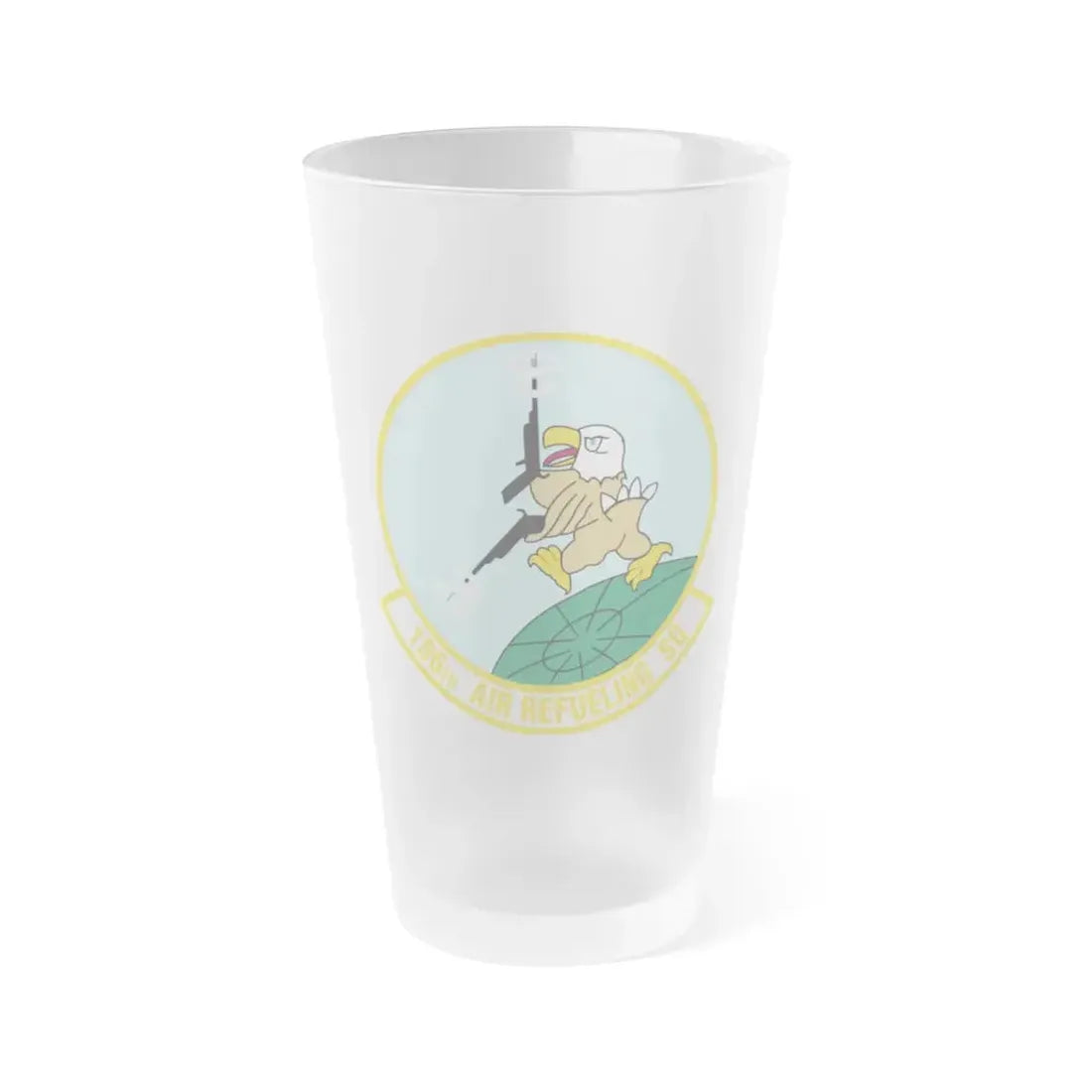 186 Air Refueling Squadron (U.S. Air Force) Frosted Pint Glass 16oz Default Title - Go Mug Yourself