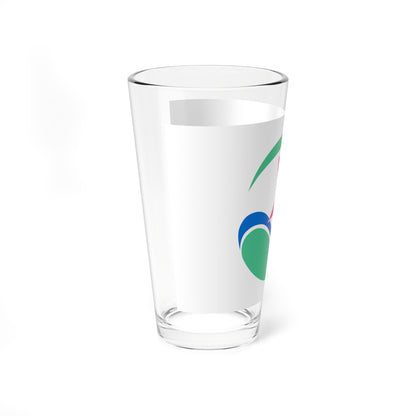 Flag of Sakuho Nagano (Japan) Pint Glass 16oz