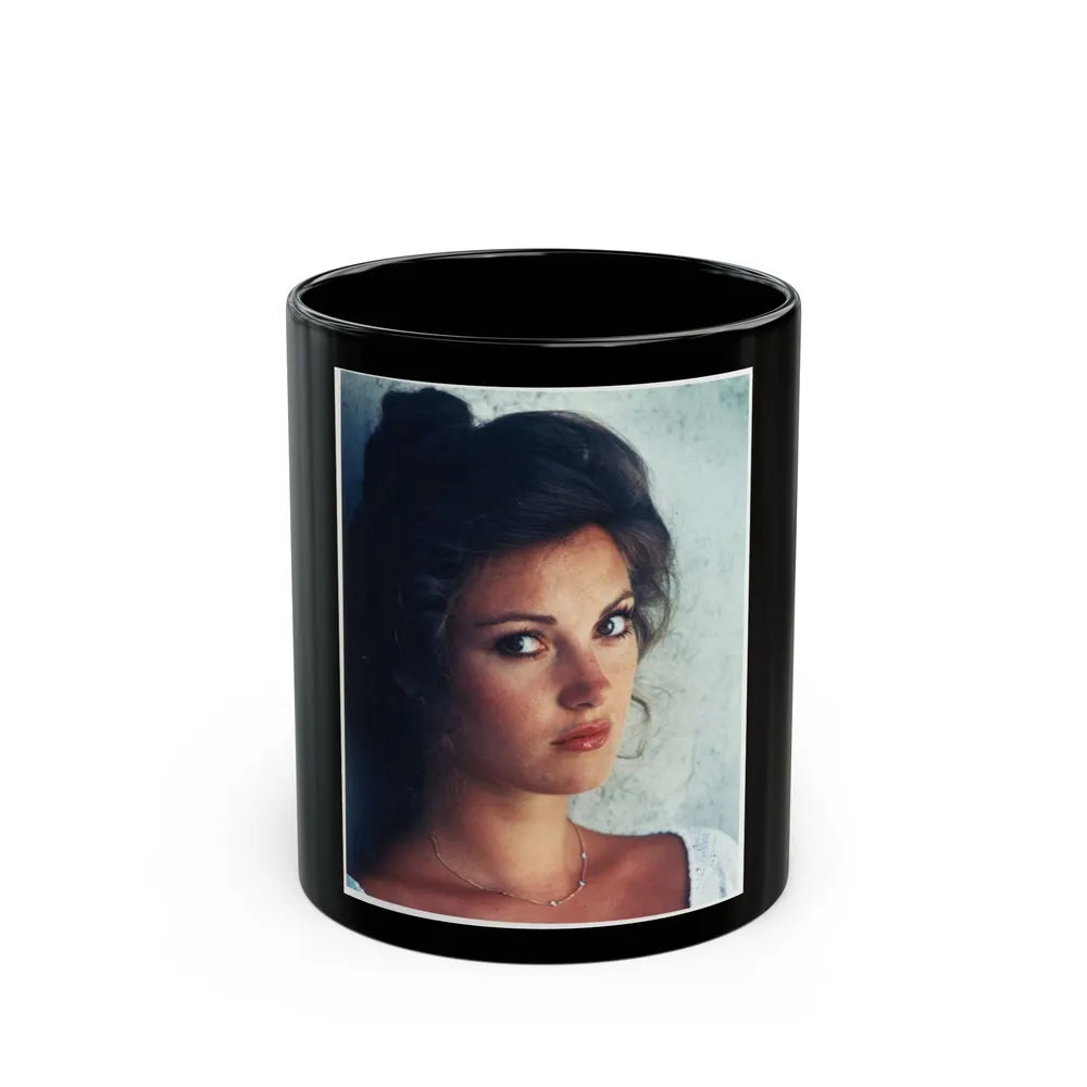 Jane Seymour #31 (Vintage Female Icon) Black Coffee Mug-11oz-Go Mug Yourself