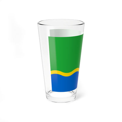 Flag of Tyndinsky rayon Amur oblast 2007 (Russia) Pint Glass 16oz