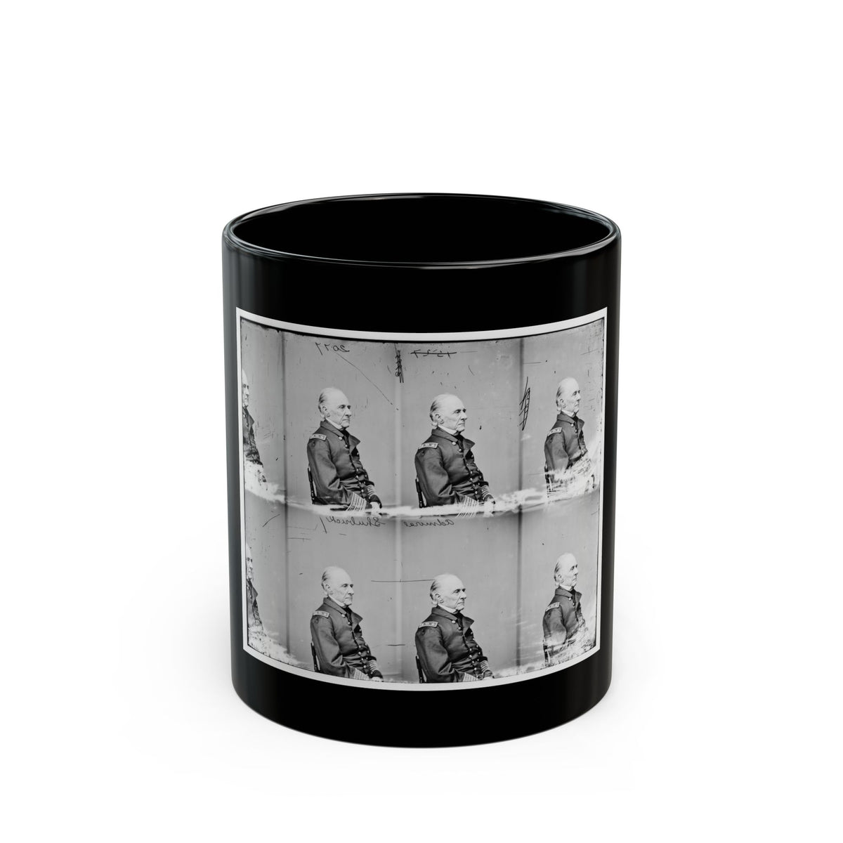 Adml. Shubrick, U.S.N. (U.S. Civil War) Black Coffee Mug
