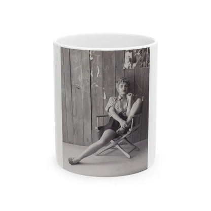 Barbara Nichols #516 (Vintage Female Icon) White Coffee Mug-11oz-Go Mug Yourself