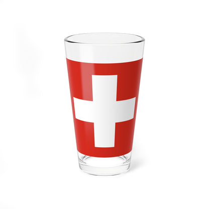 Flag of Switzerland 20-26 (Switzerland) Pint Glass 16oz