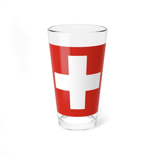 Flag of Switzerland 20-26 (Switzerland) Pint Glass 16oz