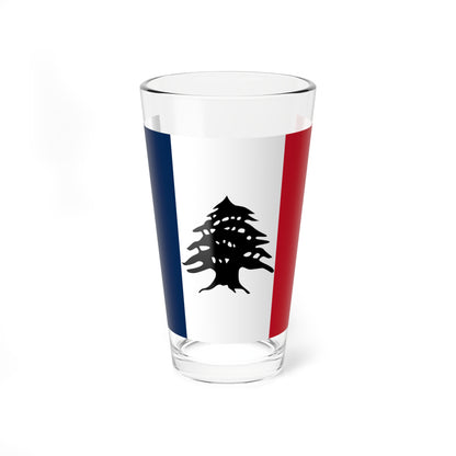 Flag of Lebanon during French Mandate 1920-1943 2 (Lebanon) Pint Glass 16oz