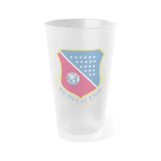 186th Air Refueling Wing (U.S. Air Force) Frosted Pint Glass 16oz-Go Mug Yourself