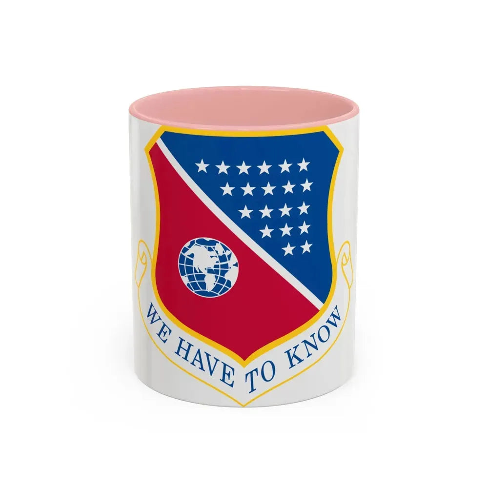 186th Air Refueling Wing (U.S. Air Force) Accent Coffee Mug 11oz Pink - Go Mug Yourself