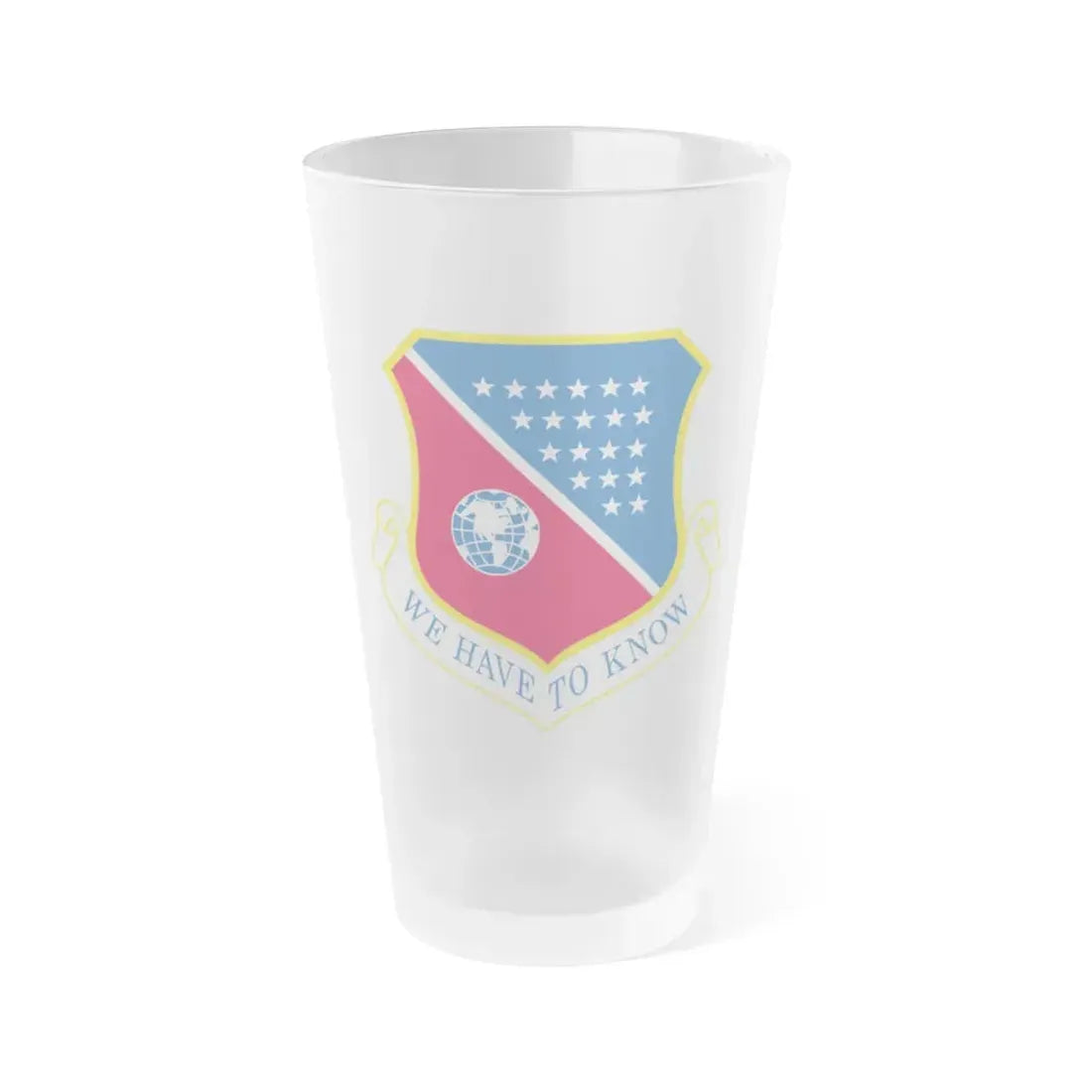 186th Air Refueling Wing (U.S. Air Force) Frosted Pint Glass 16oz Default Title - Go Mug Yourself