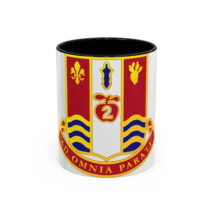186th Artillery Regiment (U.S. Army) Accent Coffee Mug 11oz Black - Go Mug Yourself