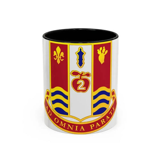 186th Artillery Regiment (U.S. Army) Accent Coffee Mug 11oz Black - Go Mug Yourself