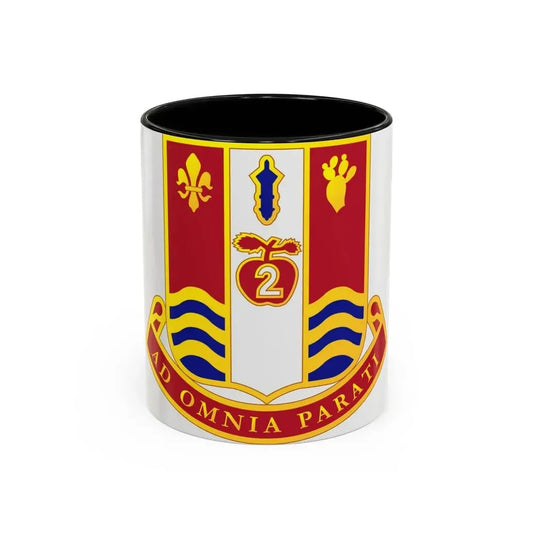 186th Artillery Regiment (U.S. Army) Accent Coffee Mug 11oz Black - Go Mug Yourself