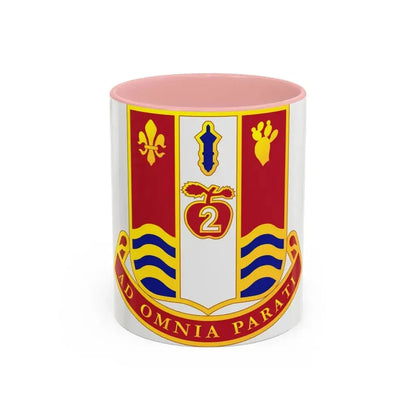 186th Artillery Regiment (U.S. Army) Accent Coffee Mug 11oz Pink - Go Mug Yourself