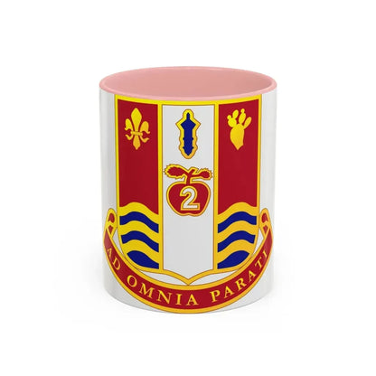 186th Artillery Regiment (U.S. Army) Accent Coffee Mug 11oz Pink - Go Mug Yourself
