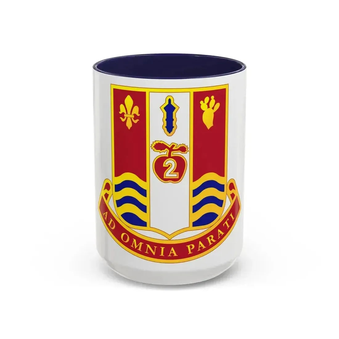 186th Artillery Regiment (U.S. Army) Accent Coffee Mug 15oz Navy - Go Mug Yourself