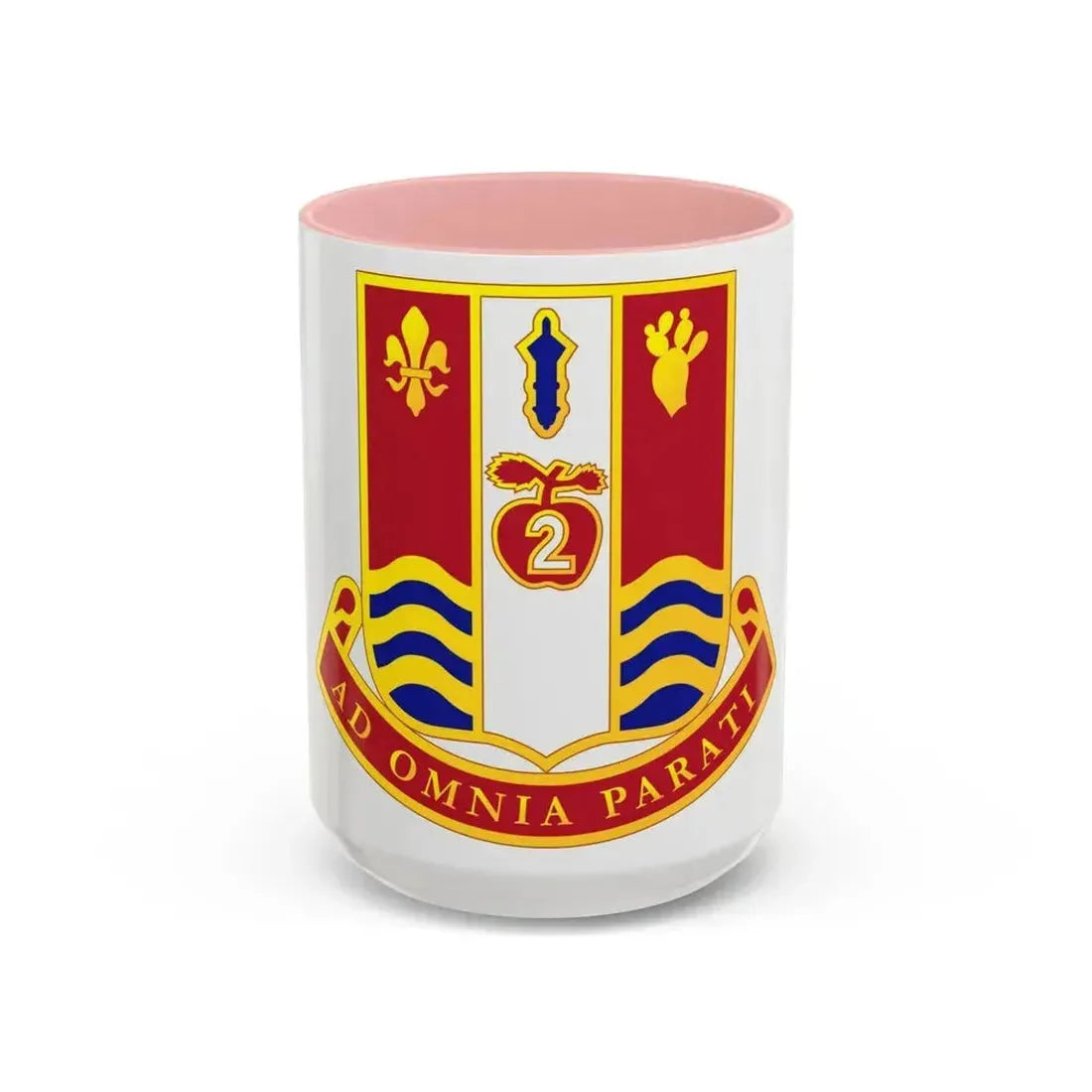 186th Artillery Regiment (U.S. Army) Accent Coffee Mug 15oz Pink - Go Mug Yourself