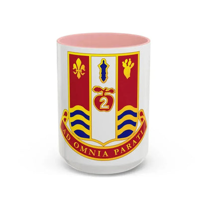 186th Artillery Regiment (U.S. Army) Accent Coffee Mug 15oz Pink - Go Mug Yourself