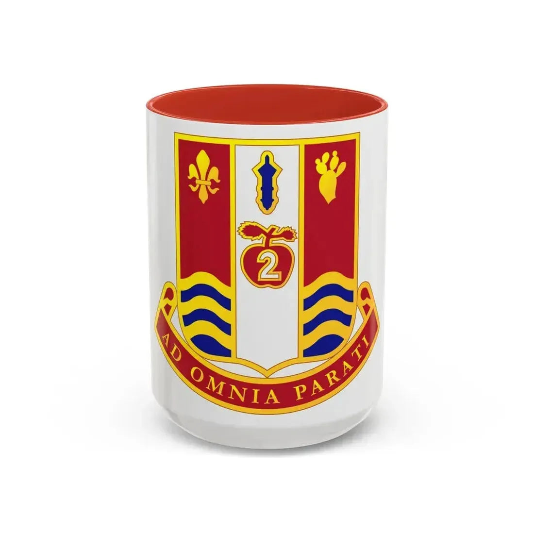 186th Artillery Regiment (U.S. Army) Accent Coffee Mug 15oz Red - Go Mug Yourself