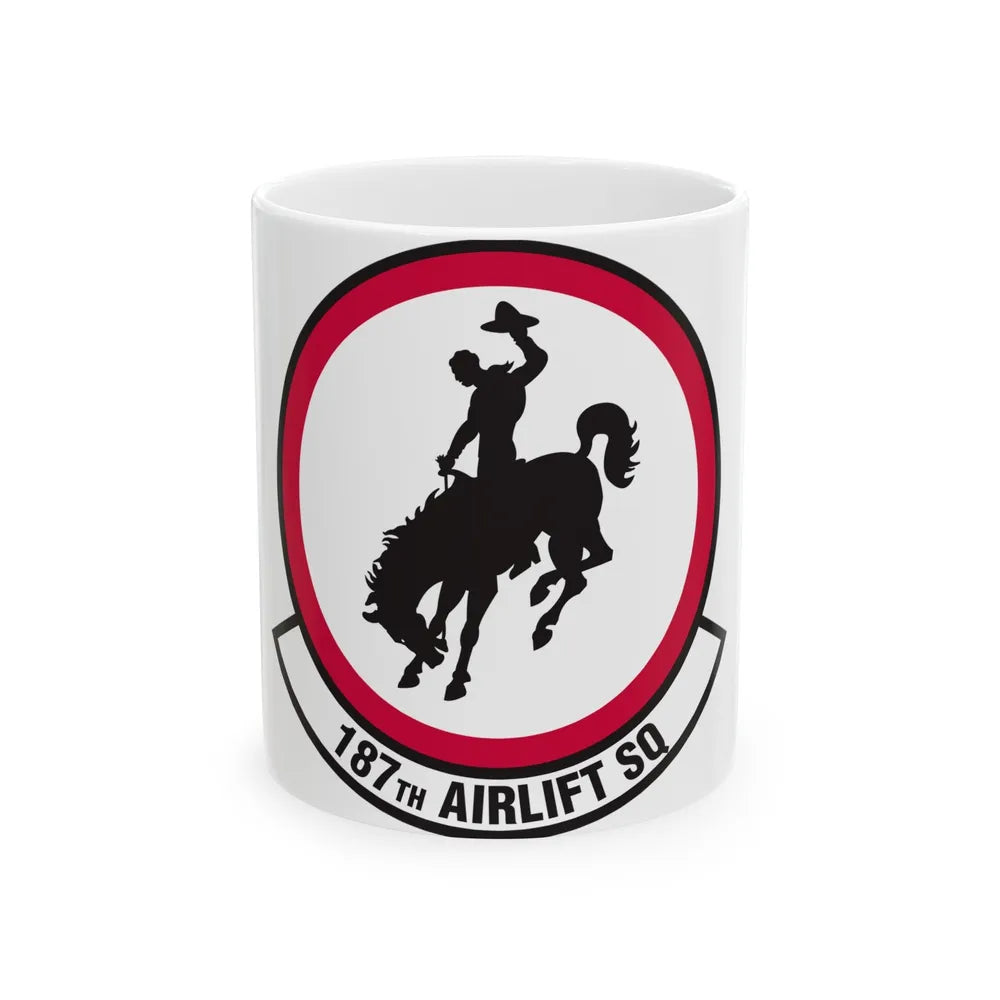 187 Airlift Squadron (U.S. Air Force) White Coffee Mug-11oz-Go Mug Yourself