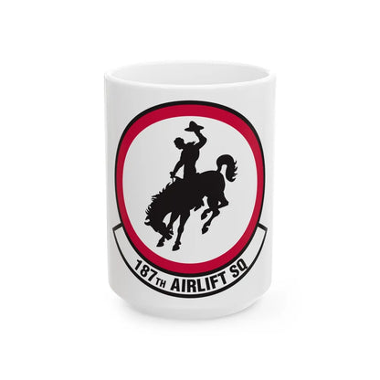 187 Airlift Squadron (U.S. Air Force) White Coffee Mug-15oz-Go Mug Yourself