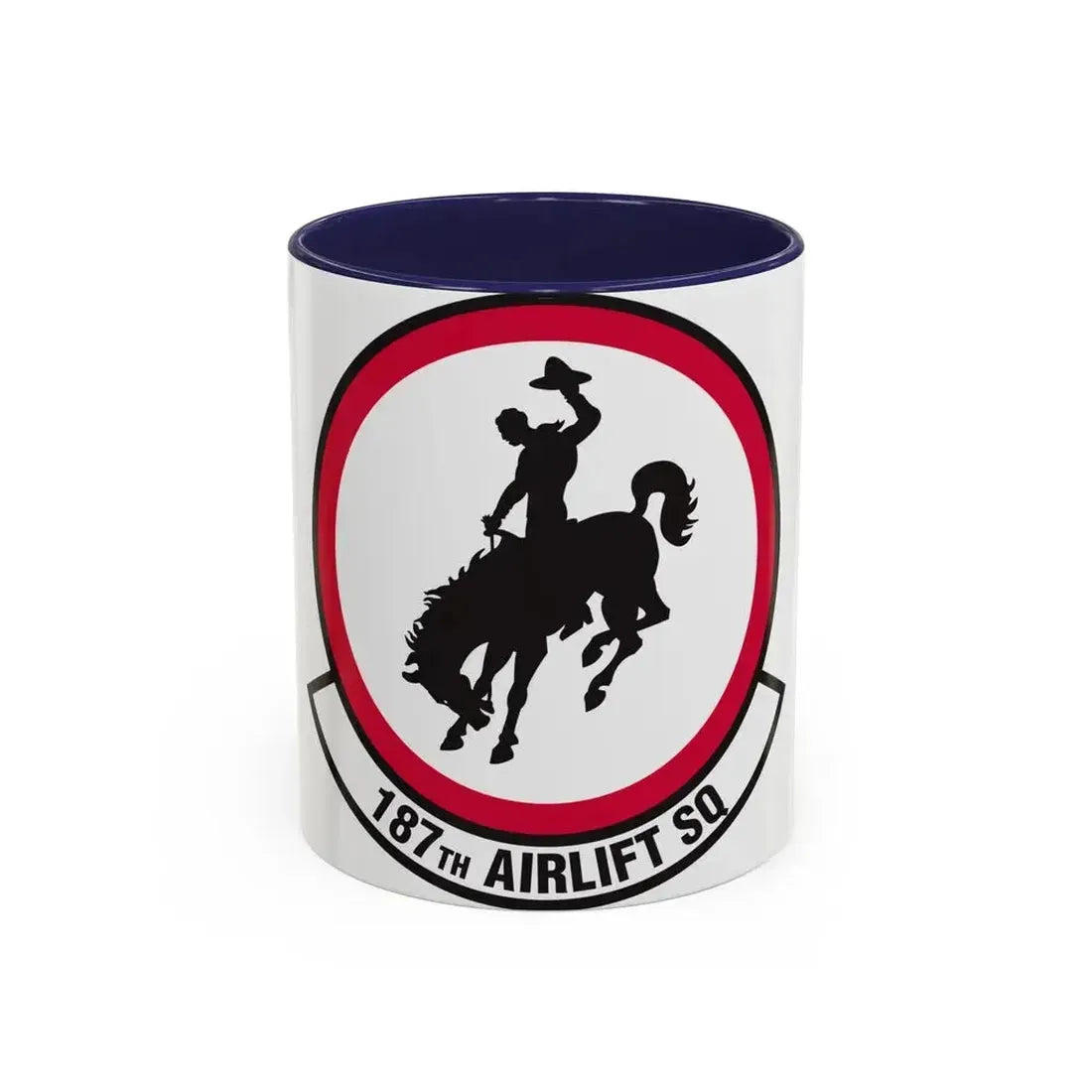187 Airlift Squadron (U.S. Air Force) Accent Coffee Mug 11oz Navy - Go Mug Yourself