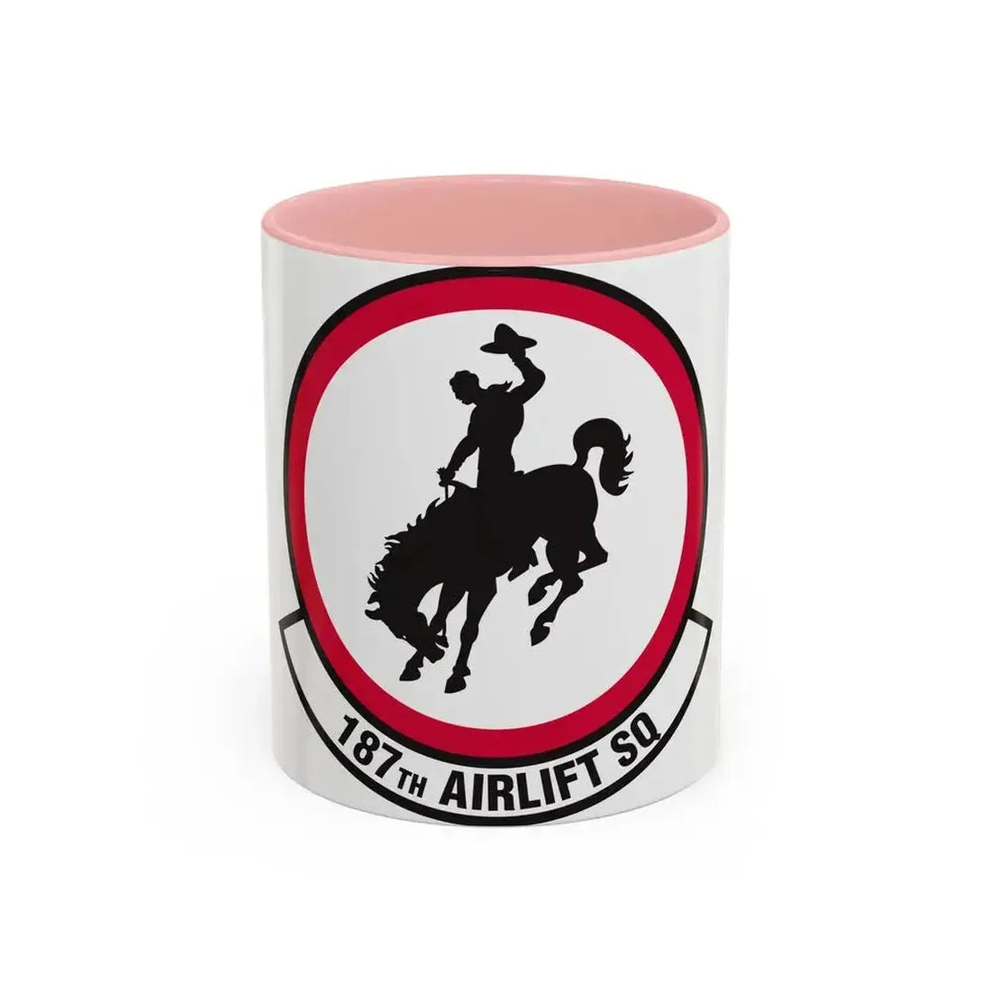 187 Airlift Squadron (U.S. Air Force) Accent Coffee Mug 11oz Pink - Go Mug Yourself